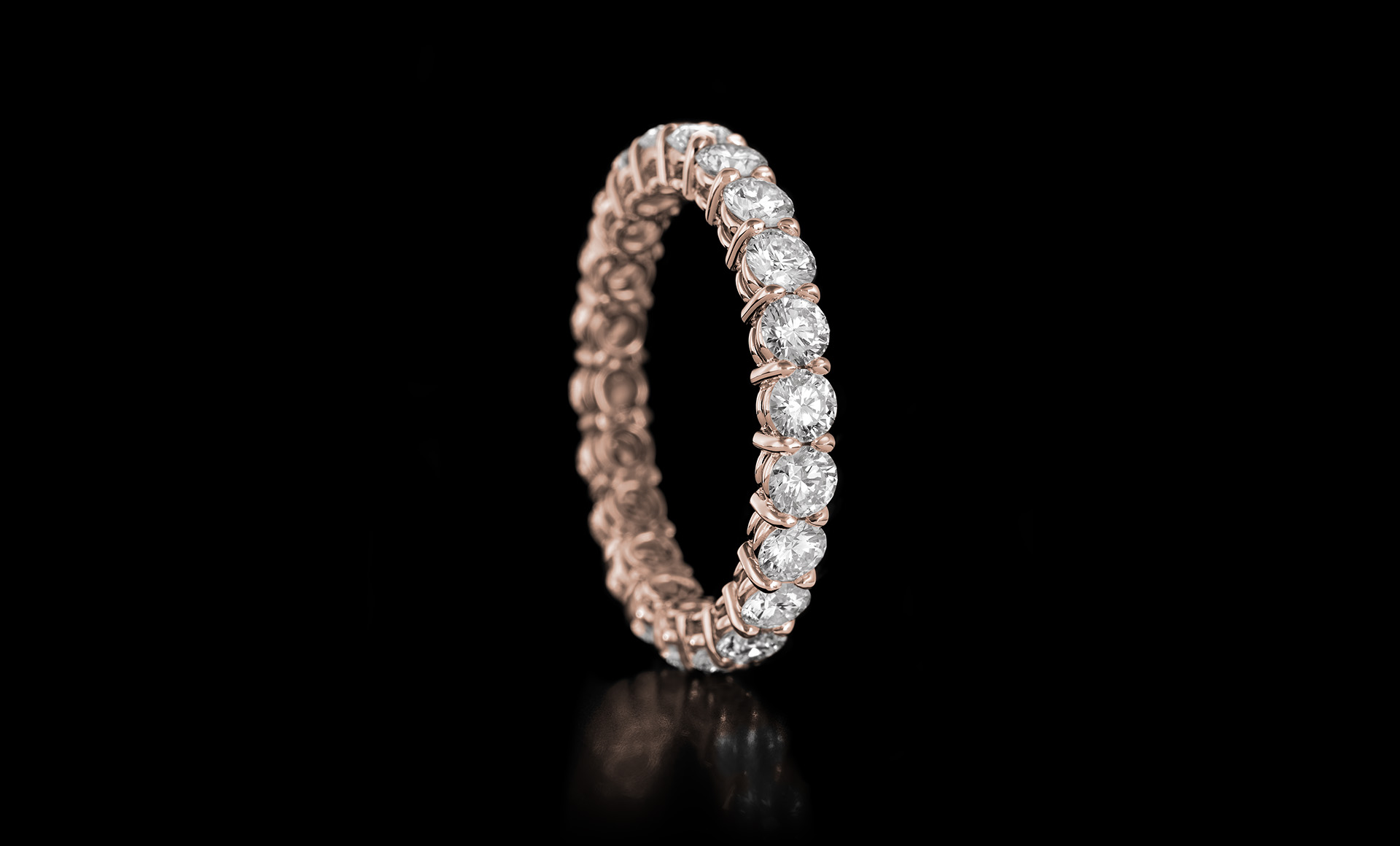 Gravity No.1 diamond ring rose