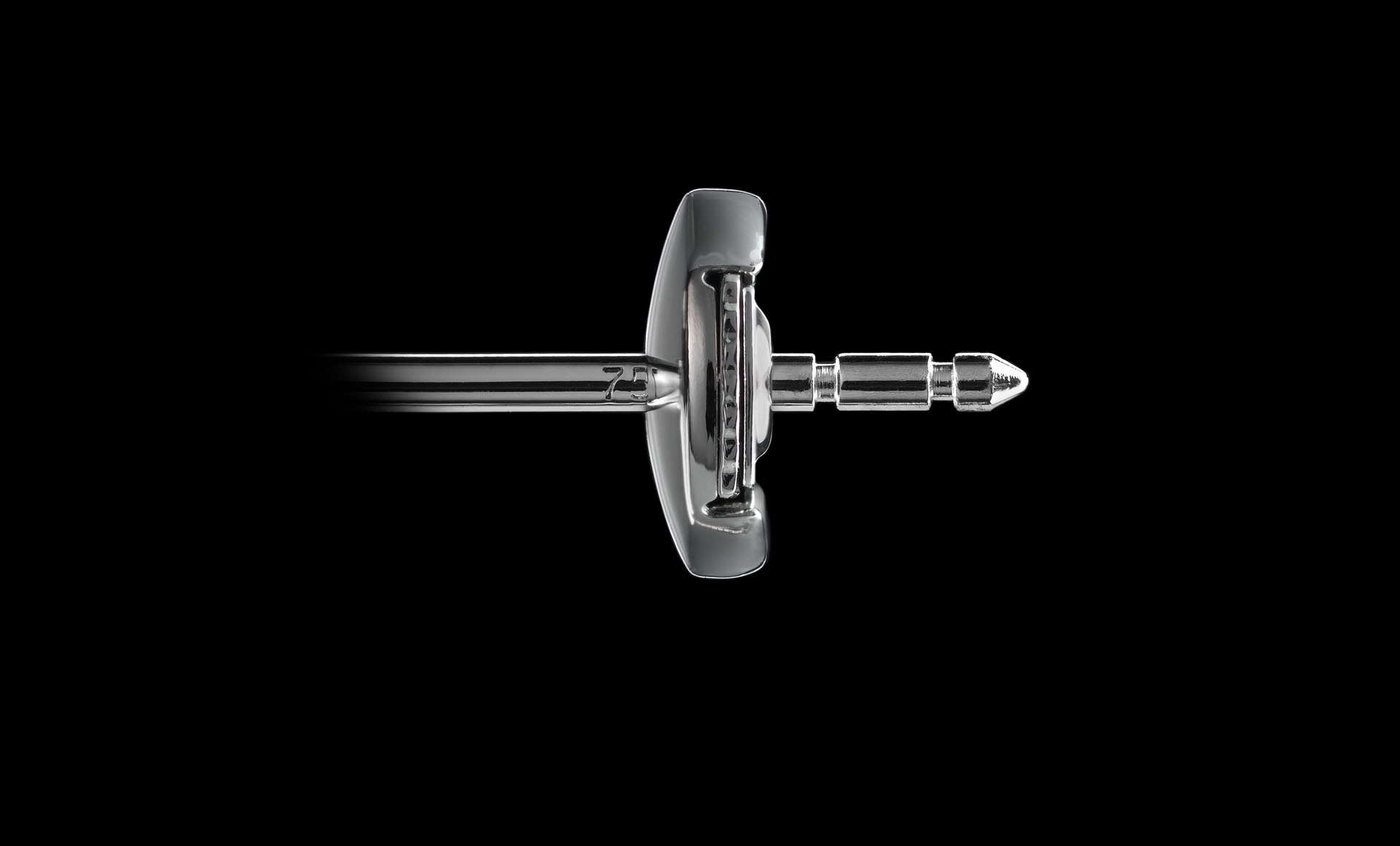 Montluc - Orbit No.2 diamond studs with center stone