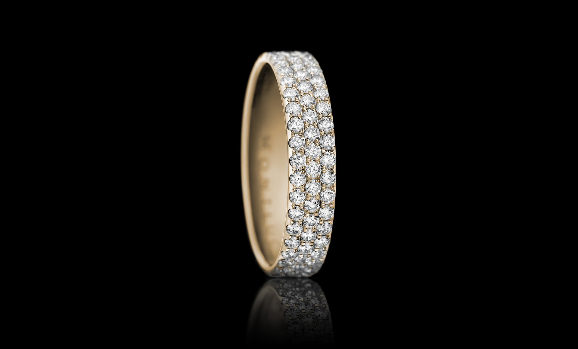 Constellation No.3 diamond ring yellow gold