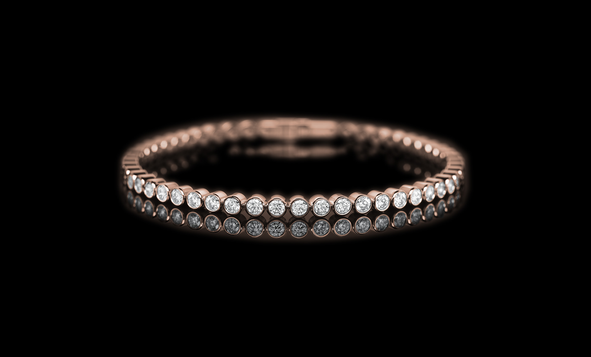 Meridian Diamond bracelet - rose gold