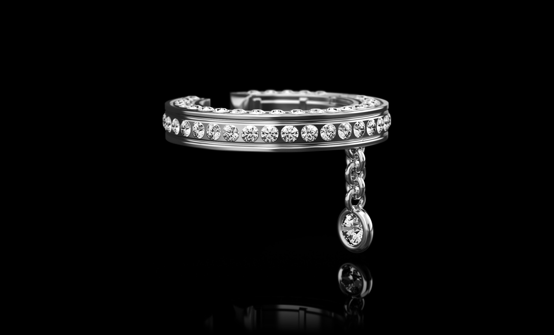Montluc Diamond Earring Cuff No.1