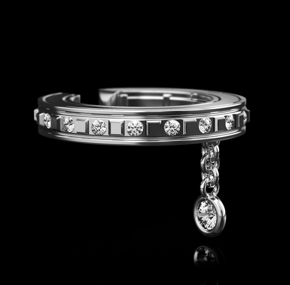 Montluc Diamond Earring Cuff No.2