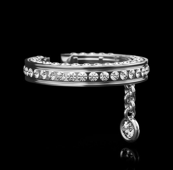 Montluc Diamond Earring Cuff No.1